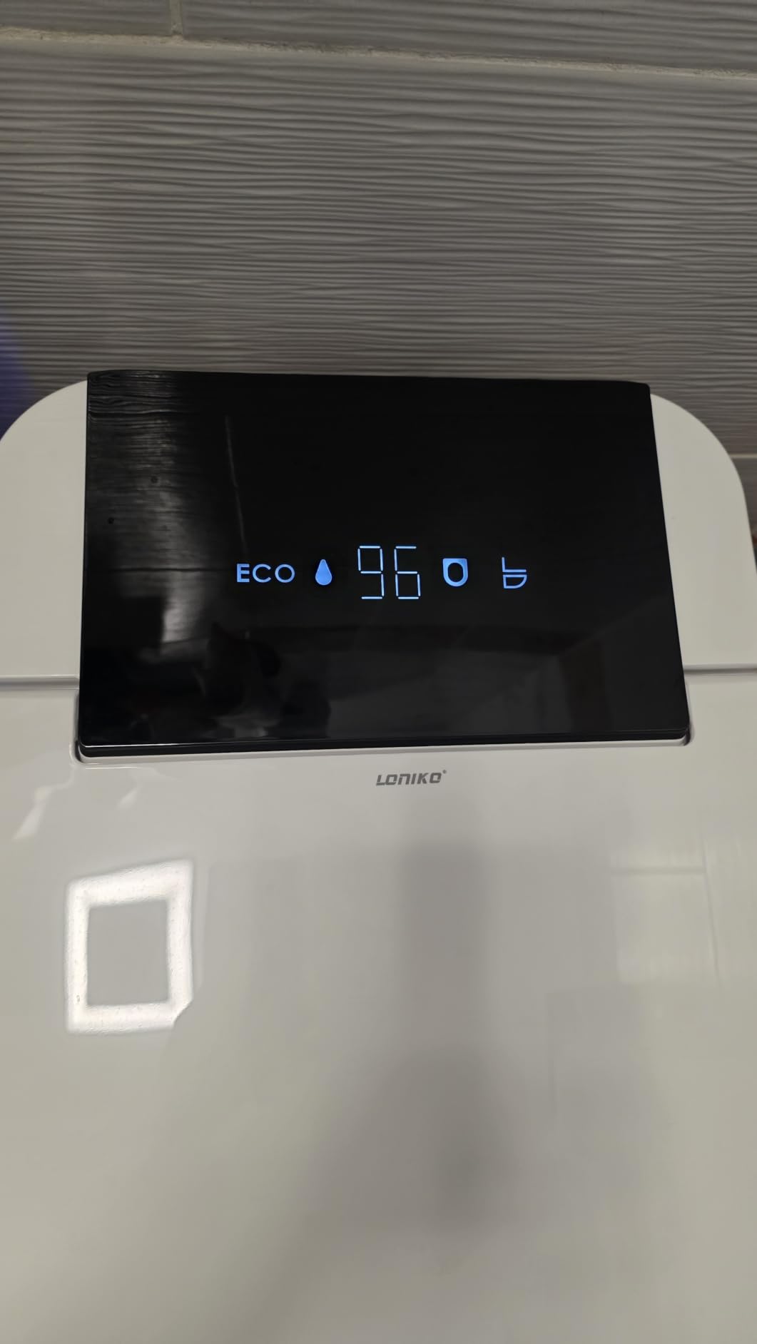 Modern Smart Toilet with Built-In Bidet, Electric Toilet, Auto Open/Close Lid, Heated Seat, Dual Auto Flush & Foot Sensor, Tankless, Warm Water Wash & Dryer, Wireless Remote, 1000g MaP customer photo 2