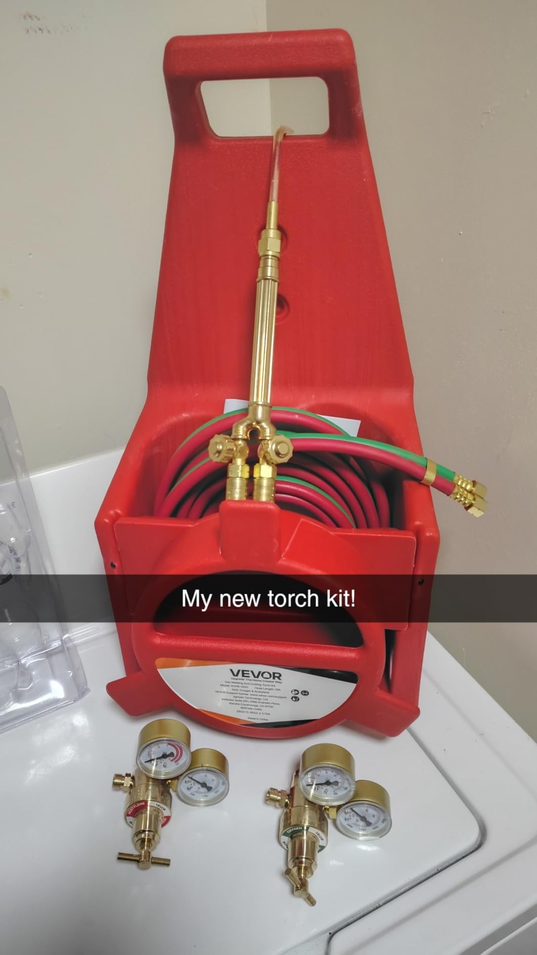 VEVOR Oxygen Acetylene Torch Kit with Check Valves, Gas Welding Cutting Torch Kit customer photo 1
