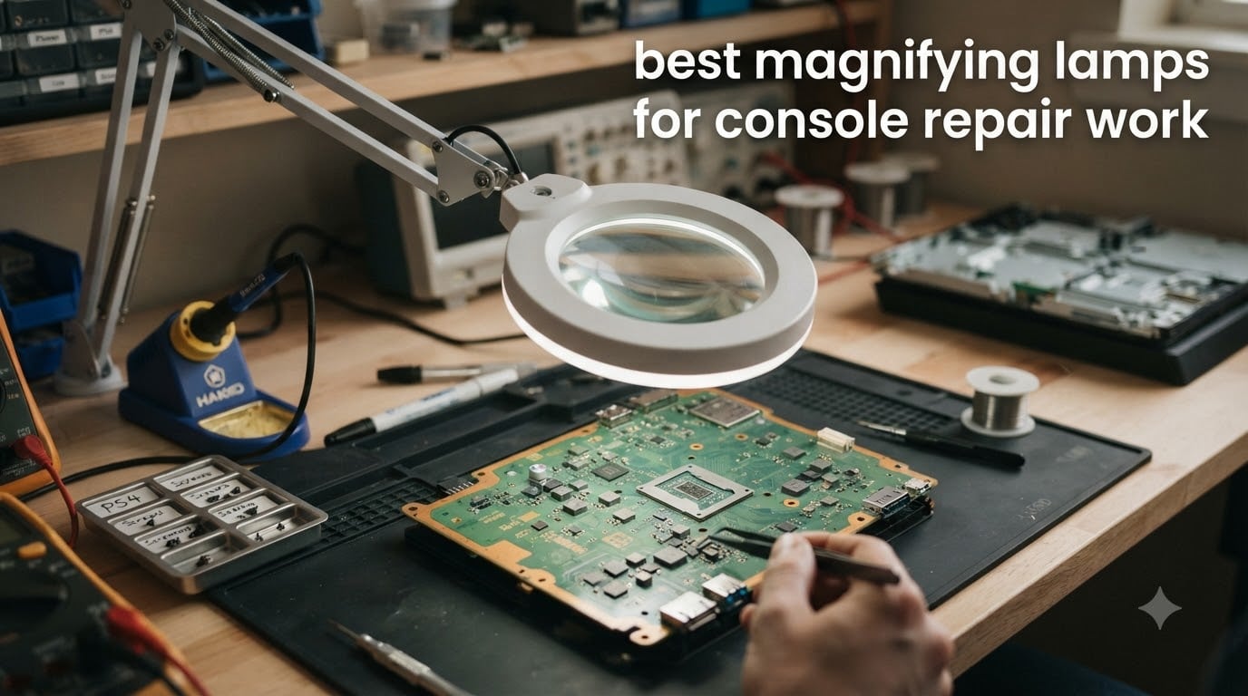 best magnifying lamps for console repair work