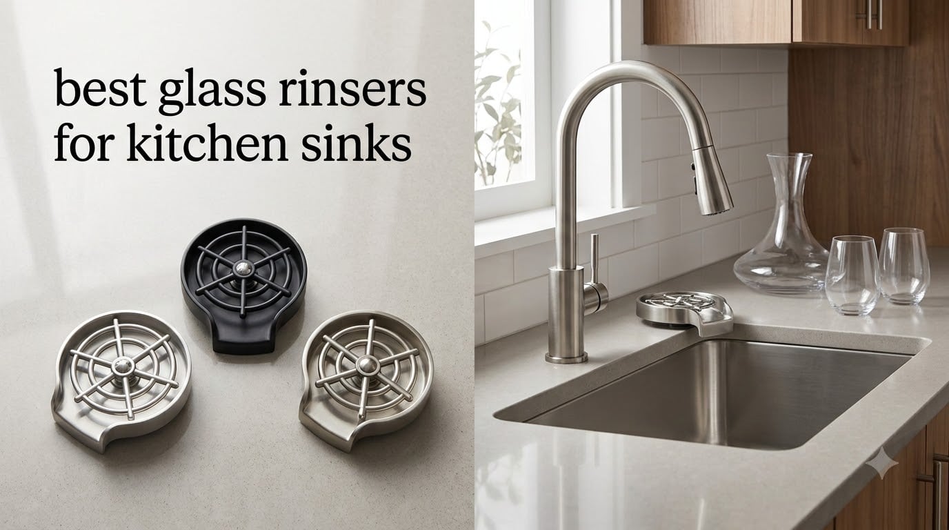 best glass rinsers for kitchen sinks