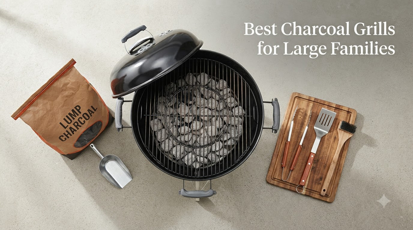 Best Charcoal Grills for Large Families