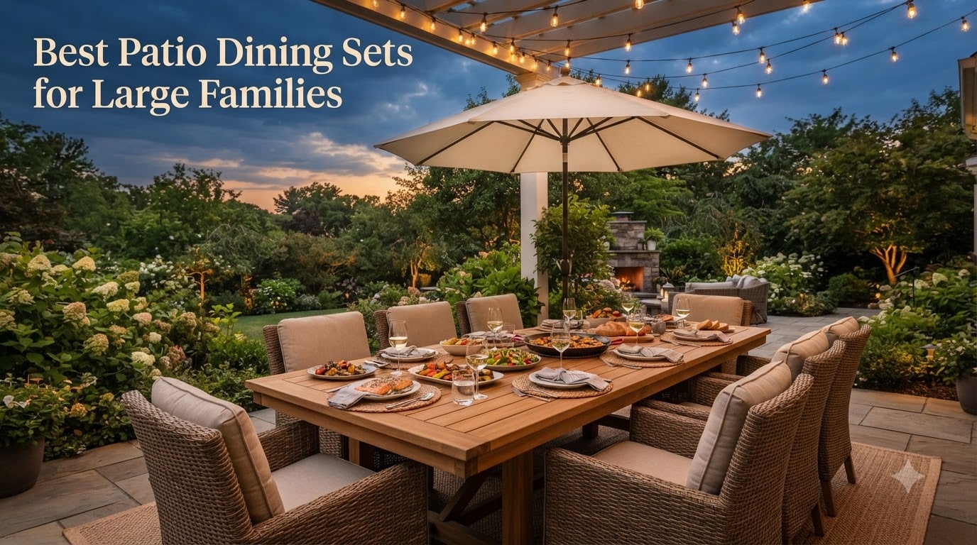 Best Patio Dining Sets for Large Families