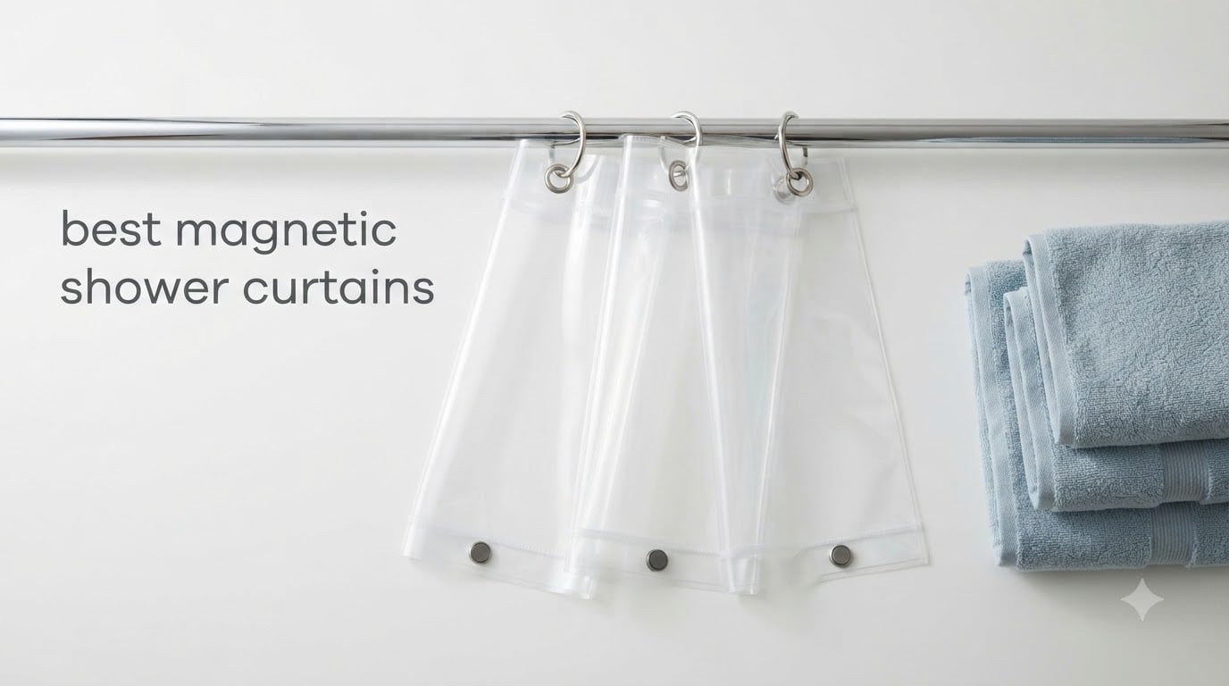 best magnetic shower curtains