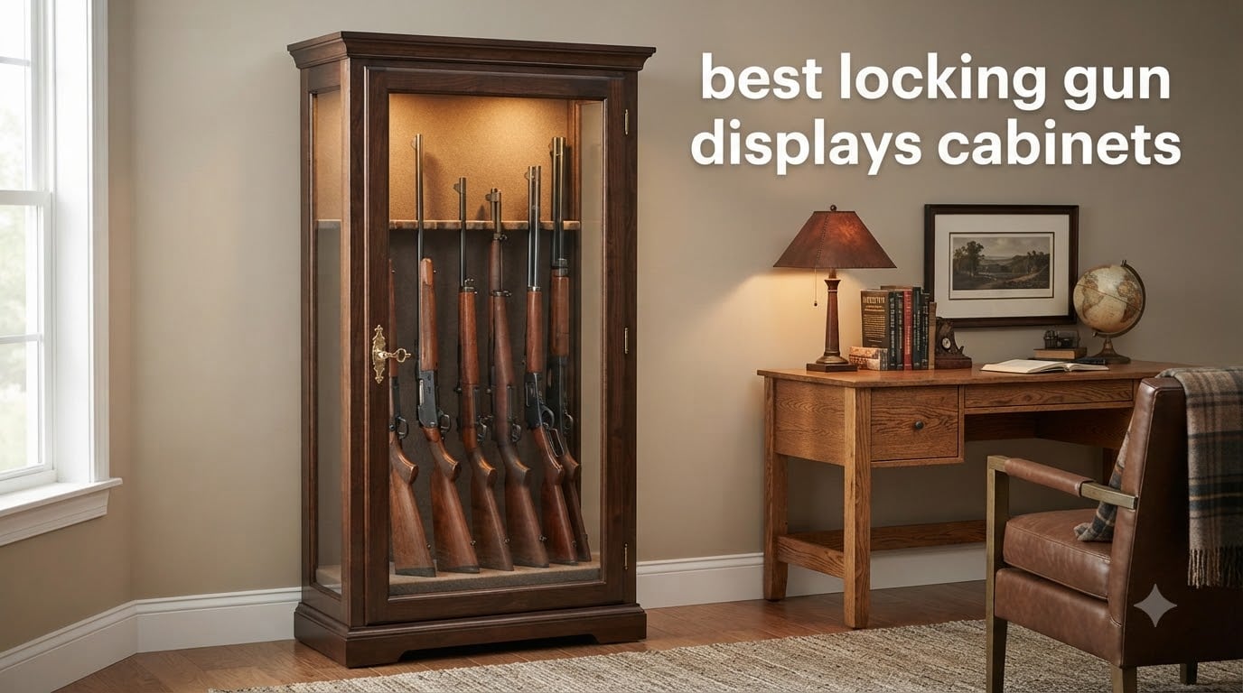 best locking gun displays cabinets