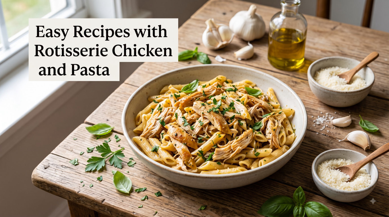 Easy Recipes with Rotisserie Chicken and Pasta