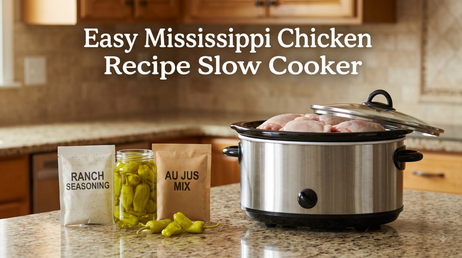Easy Mississippi Chicken Recipe Slow Cooker