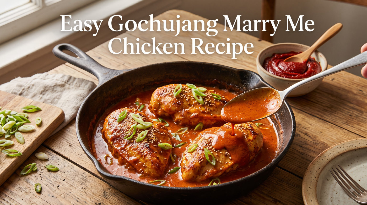 Easy Gochujang Marry Me Chicken Recipe