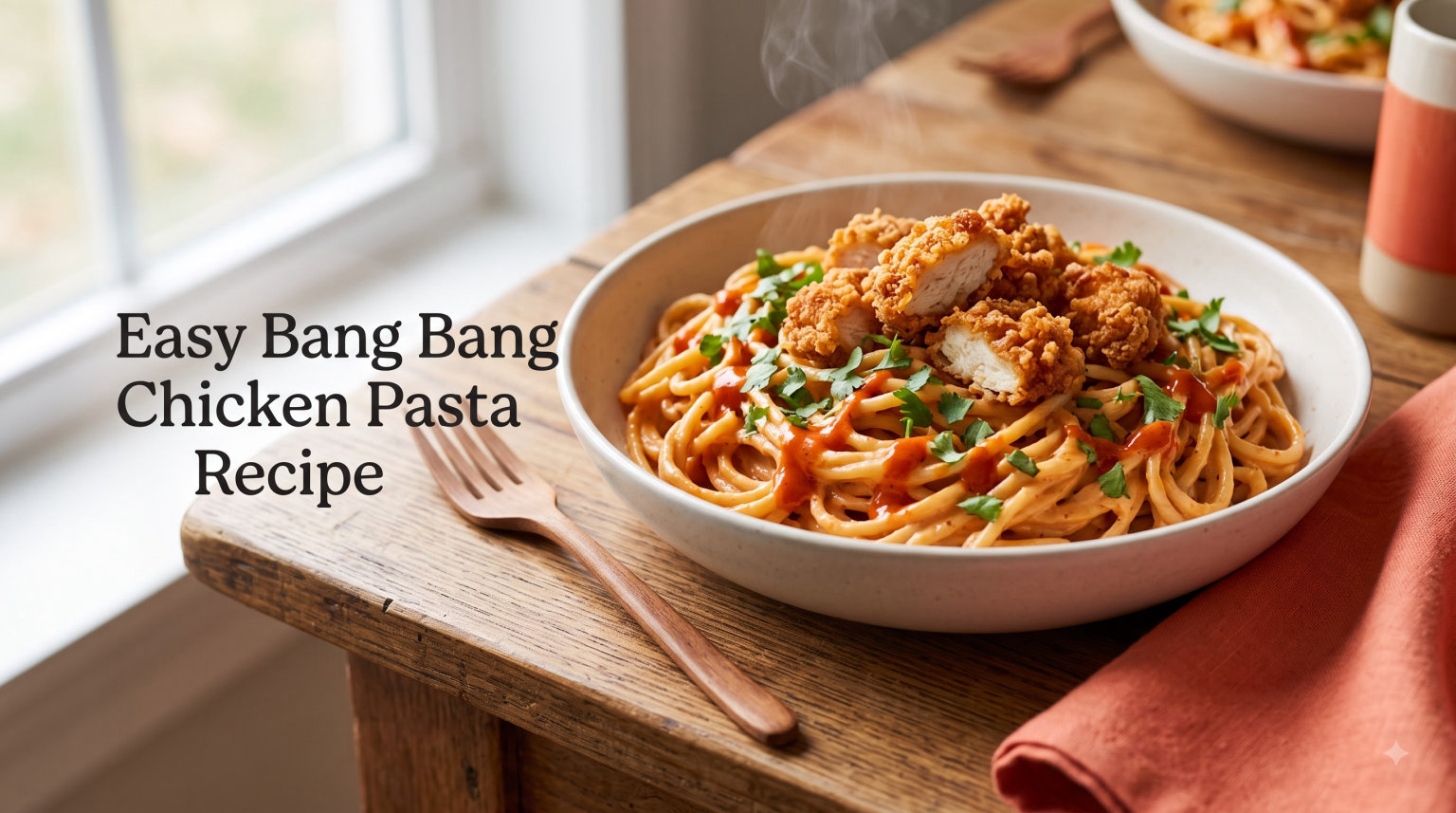 Easy Bang Bang Chicken Pasta Recipe