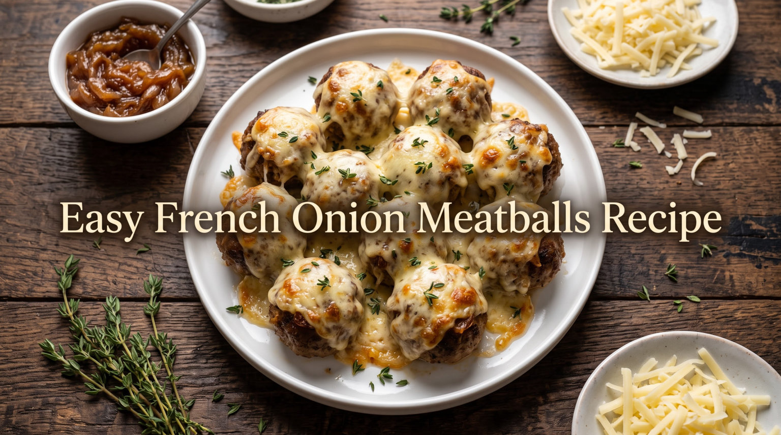 Easy French Onion Meatballs Recipe