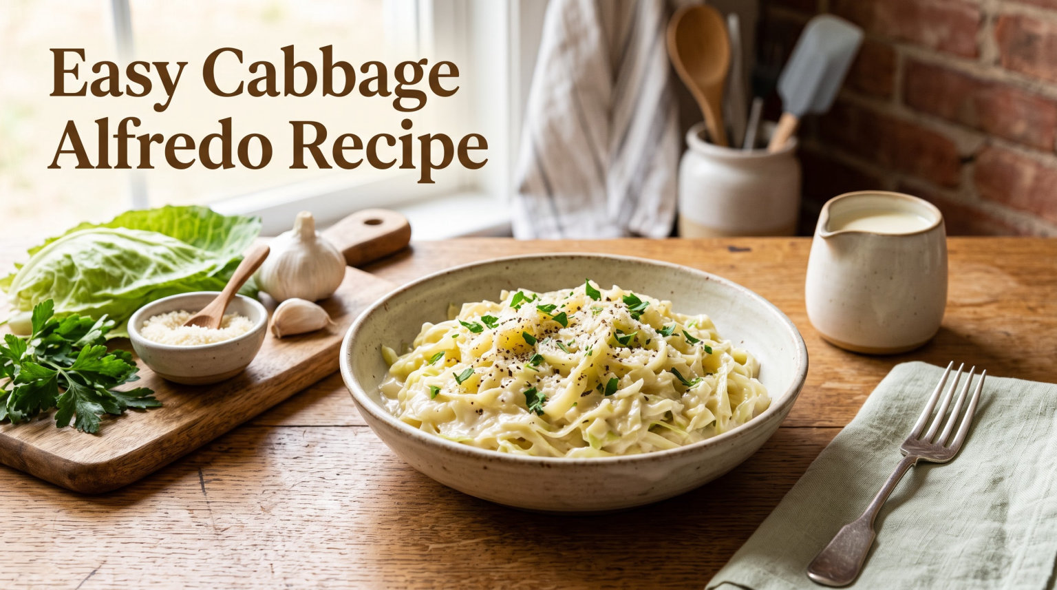 Easy Cabbage Alfredo Recipe