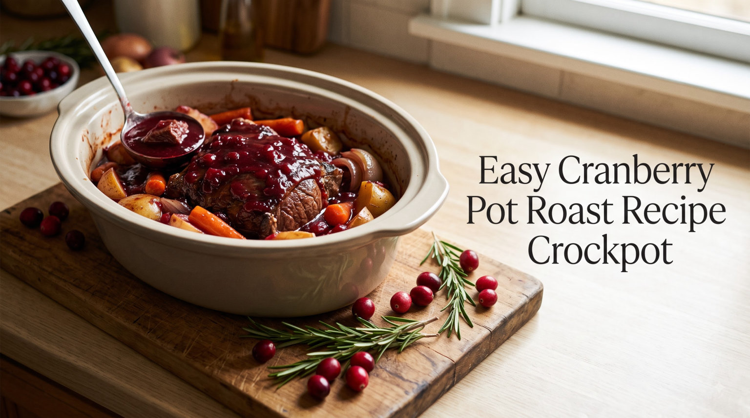 Easy Cranberry Pot Roast Recipe Crockpot