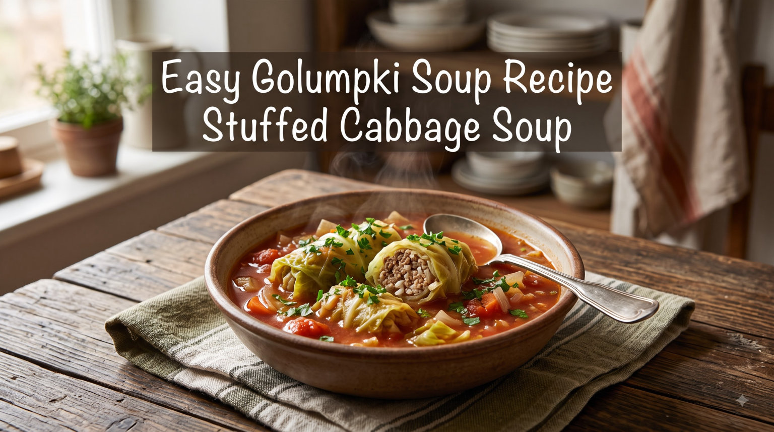 Easy Golumpki Soup Recipe Stuffed Cabbage Soup