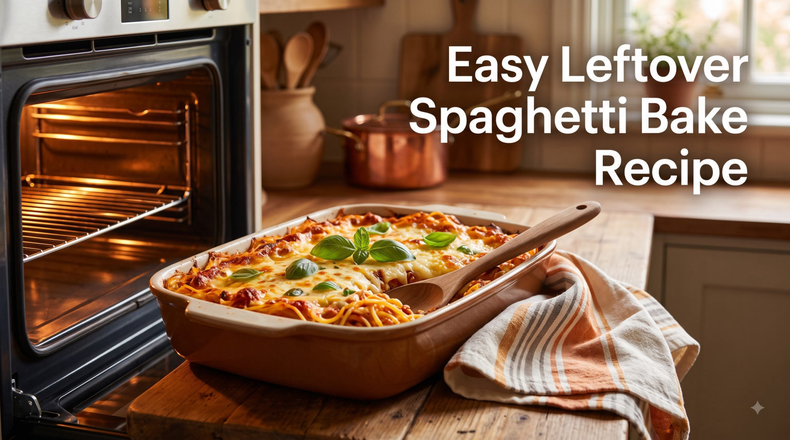 Easy Leftover Spaghetti Bake Recipe