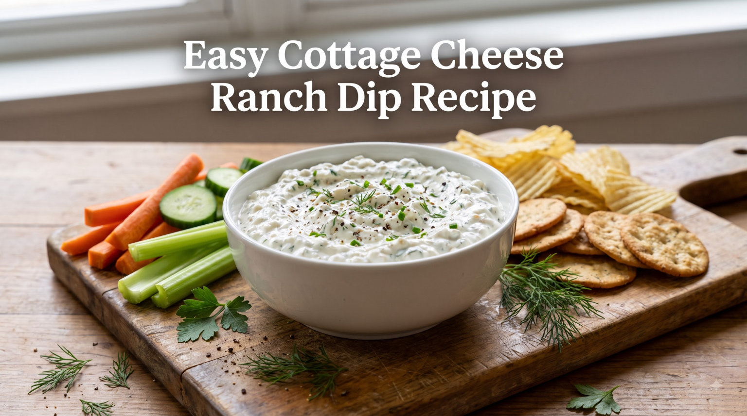 Easy Cottage Cheese Ranch Dip Recipe