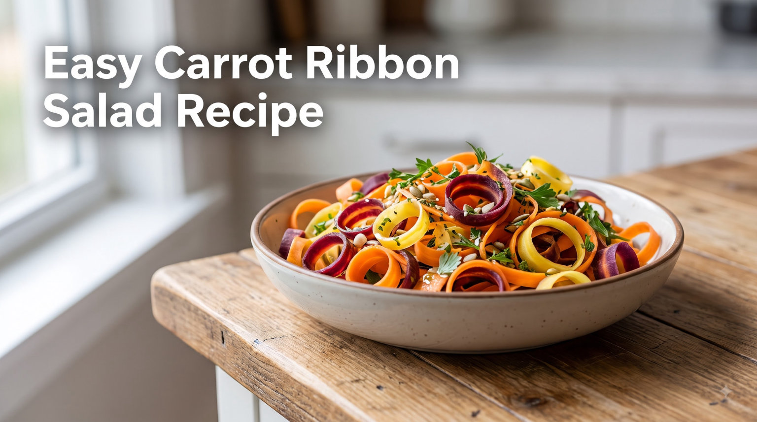 Easy Carrot Ribbon Salad Recipe
