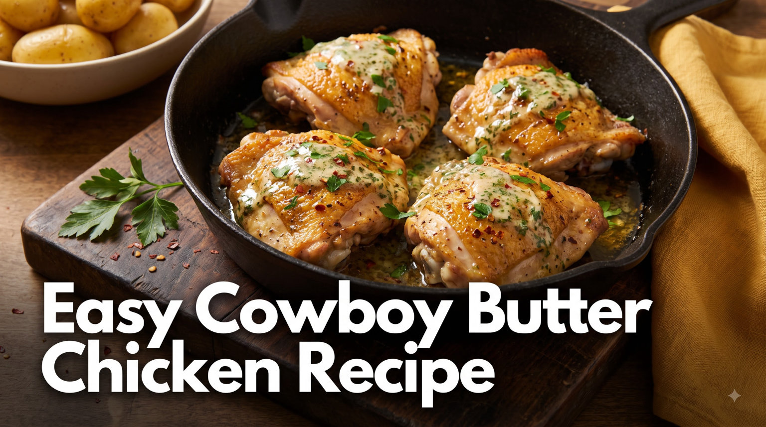 Easy Cowboy Butter Chicken Recipe