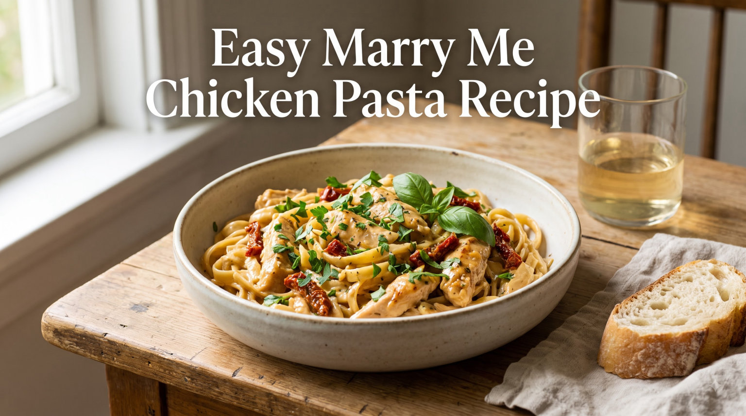 Easy Marry Me Chicken Pasta Recipe