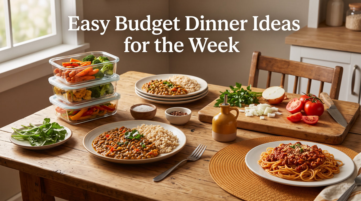 Easy Budget Dinner Ideas for the Week