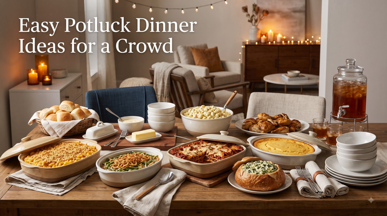 Easy Potluck Dinner Ideas for a Crowd