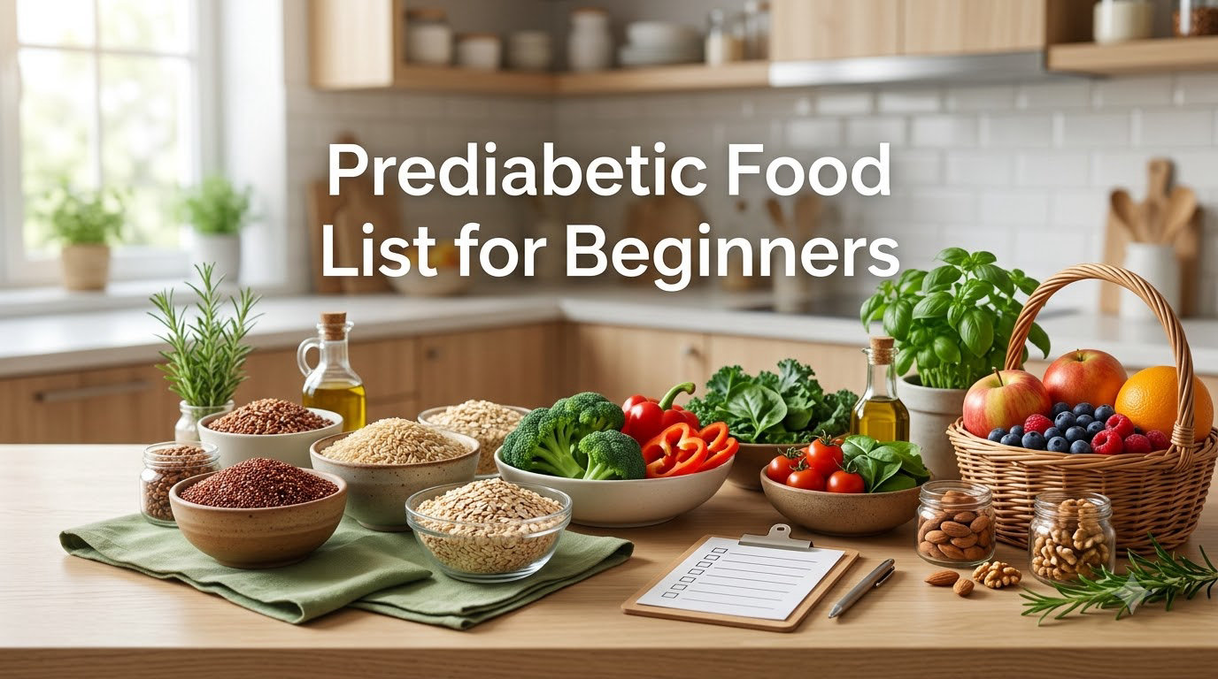 Prediabetic Food List for Beginners