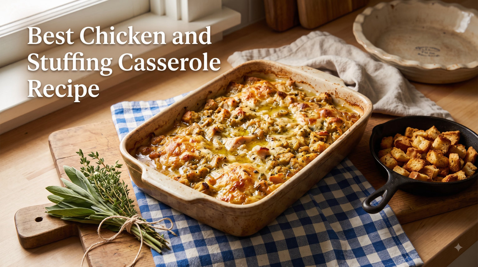 Best Chicken and Stuffing Casserole Recipe