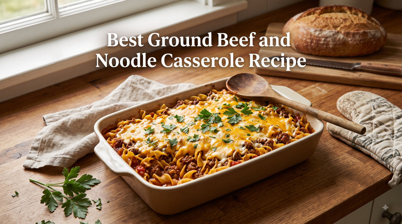 Best Ground Beef and Noodle Casserole Recipe