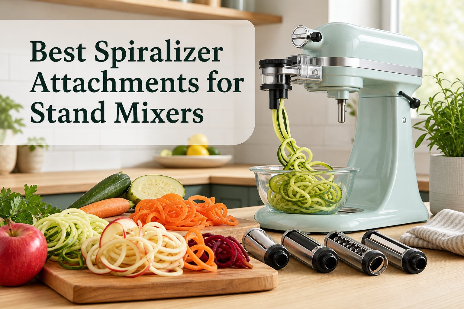 Best Spiralizer Attachments for Stand Mixers