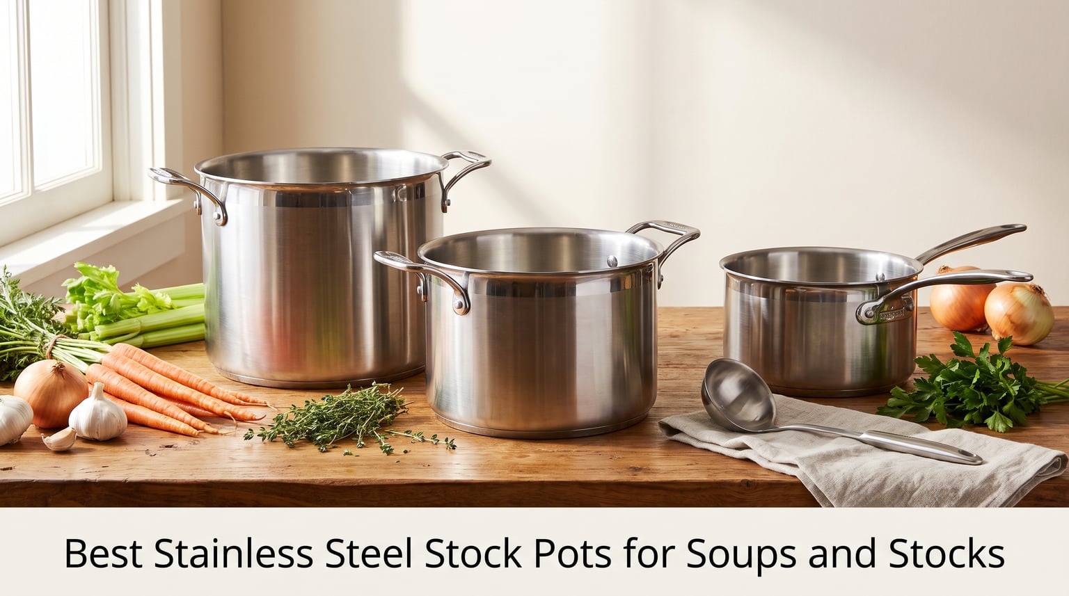 Best Stainless Steel Stock Pots for Soups and Stocks