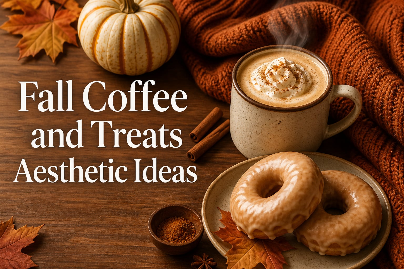Fall Coffee and Treats Aesthetic Ideas
