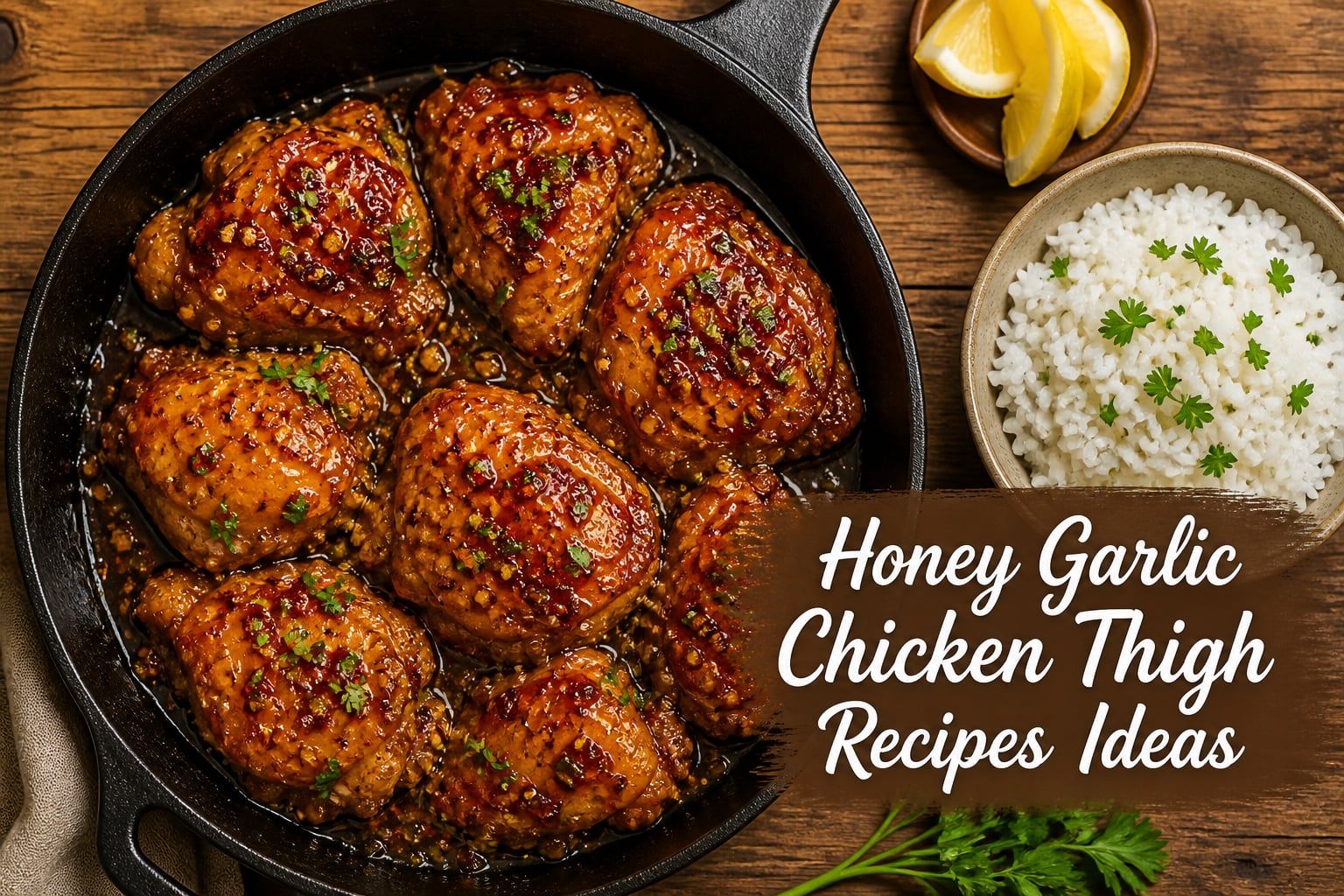Honey Garlic Chicken Thigh Recipes Ideas
