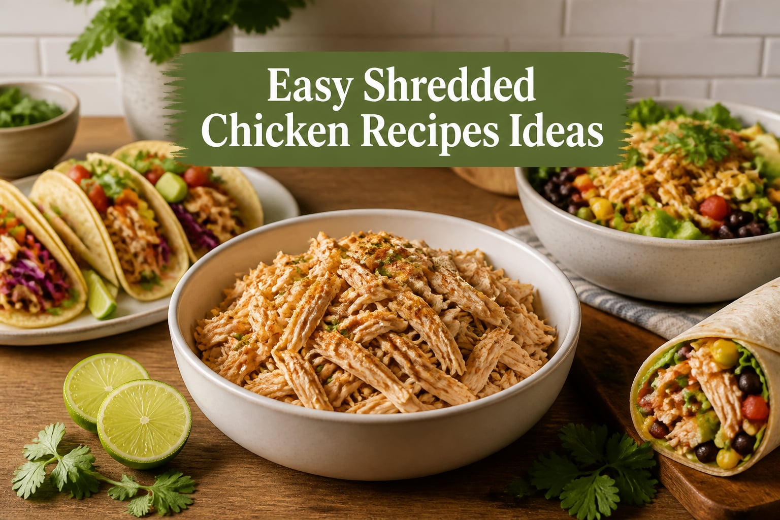 Easy Shredded Chicken Recipes Ideas
