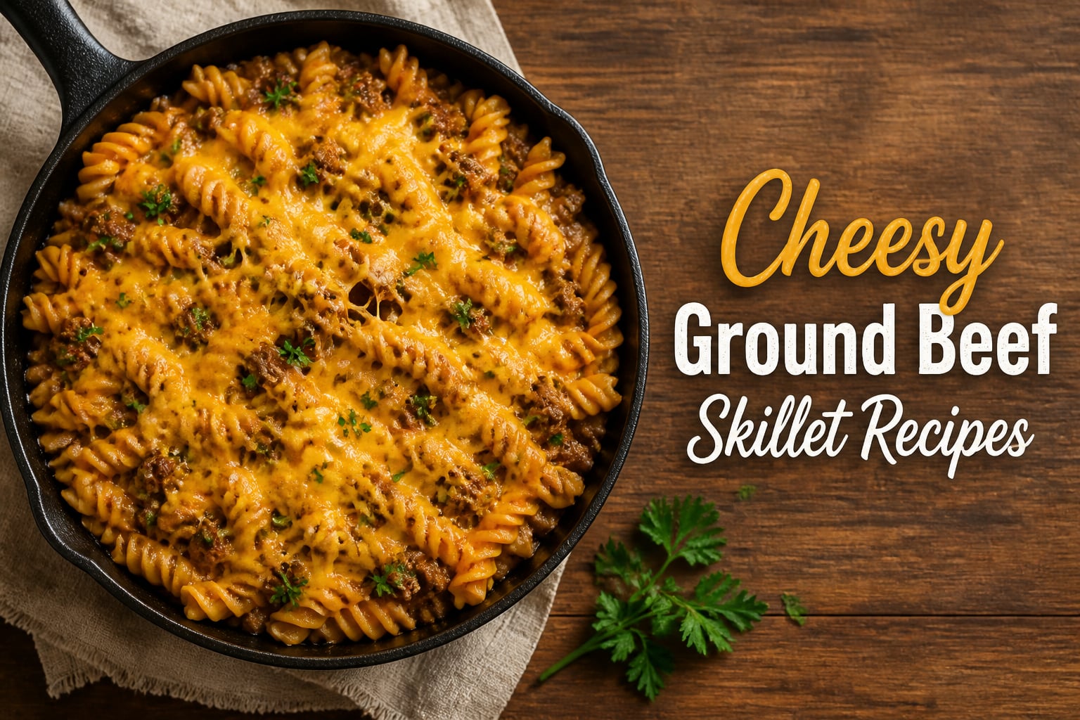 Cheesy Ground Beef Skillet Recipes