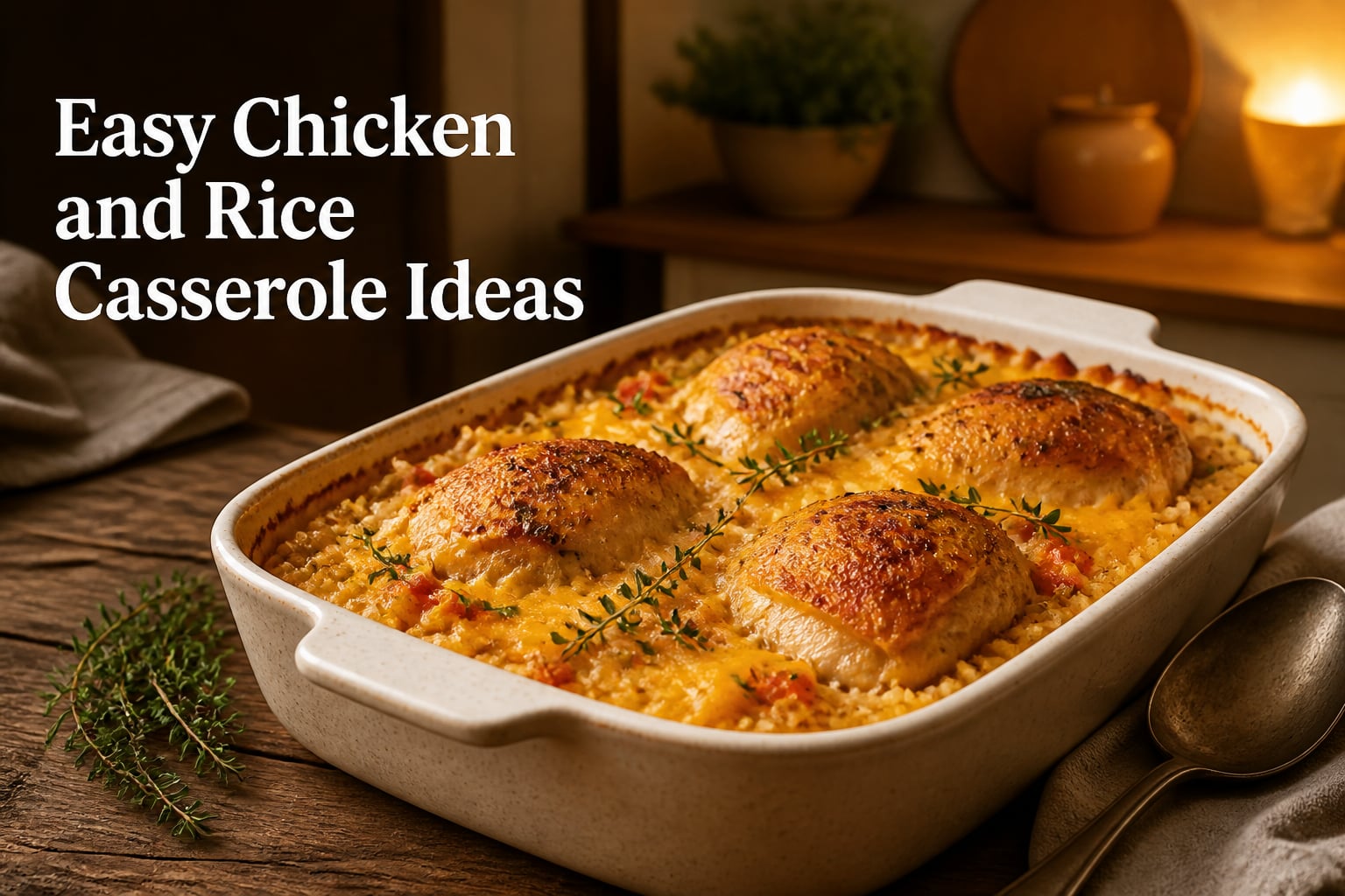 Easy Chicken and Rice Casserole Ideas