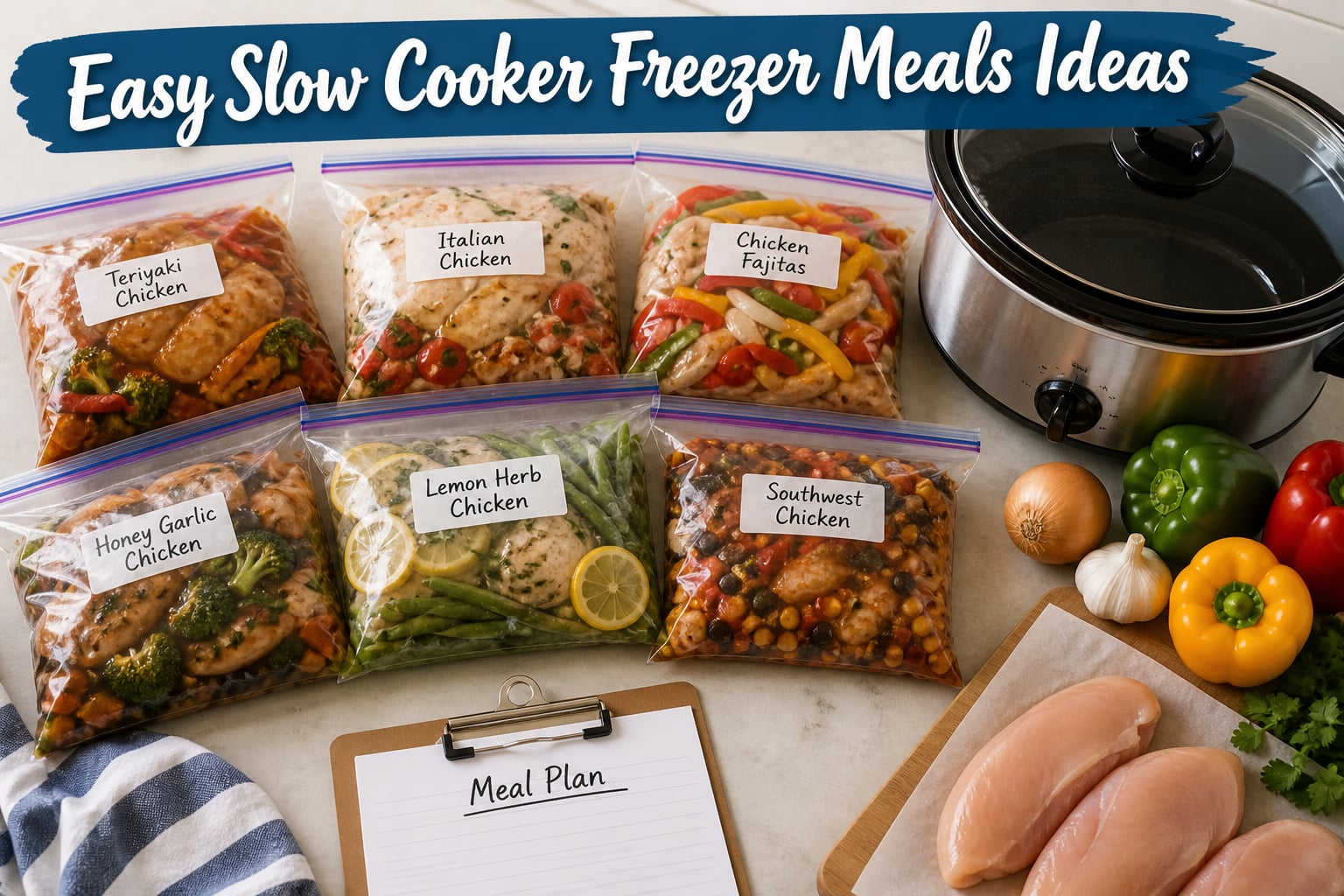 Easy Slow Cooker Freezer Meals Ideas
