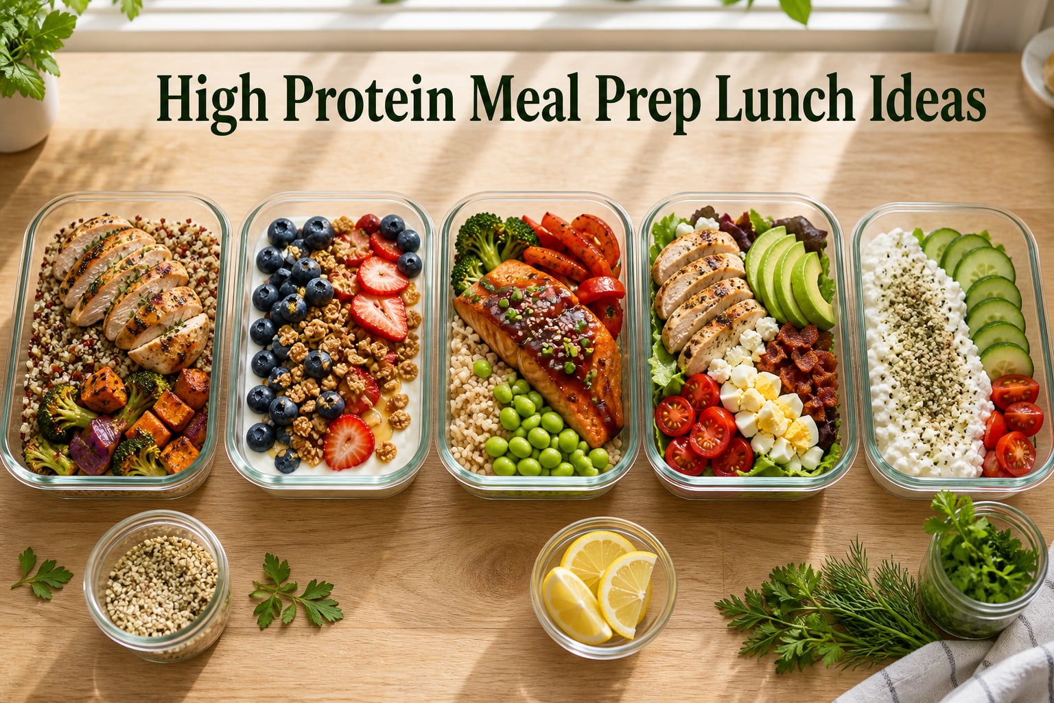 High Protein Meal Prep Lunch Ideas