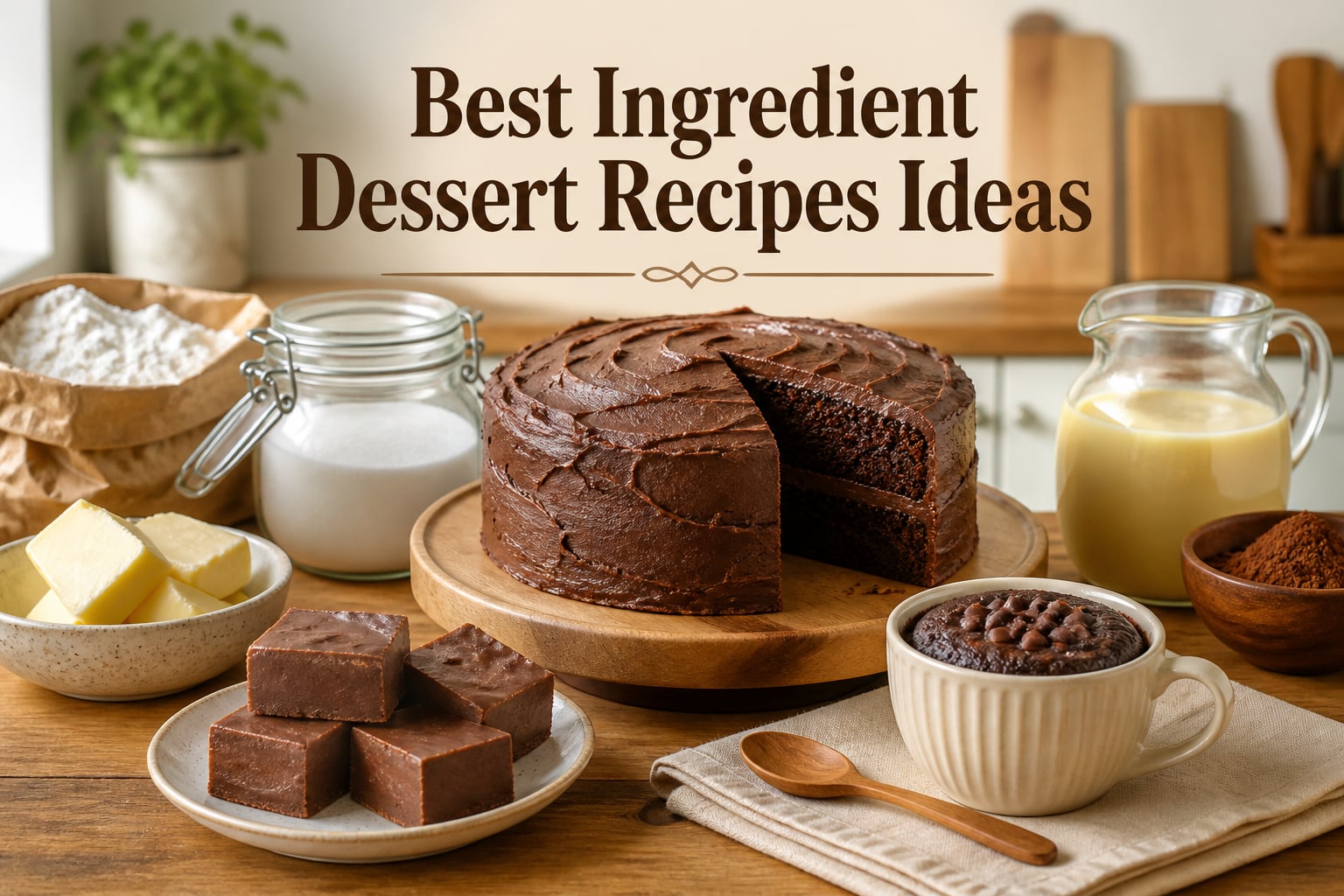 Best 4 Ingredient Dessert Recipes Ideas