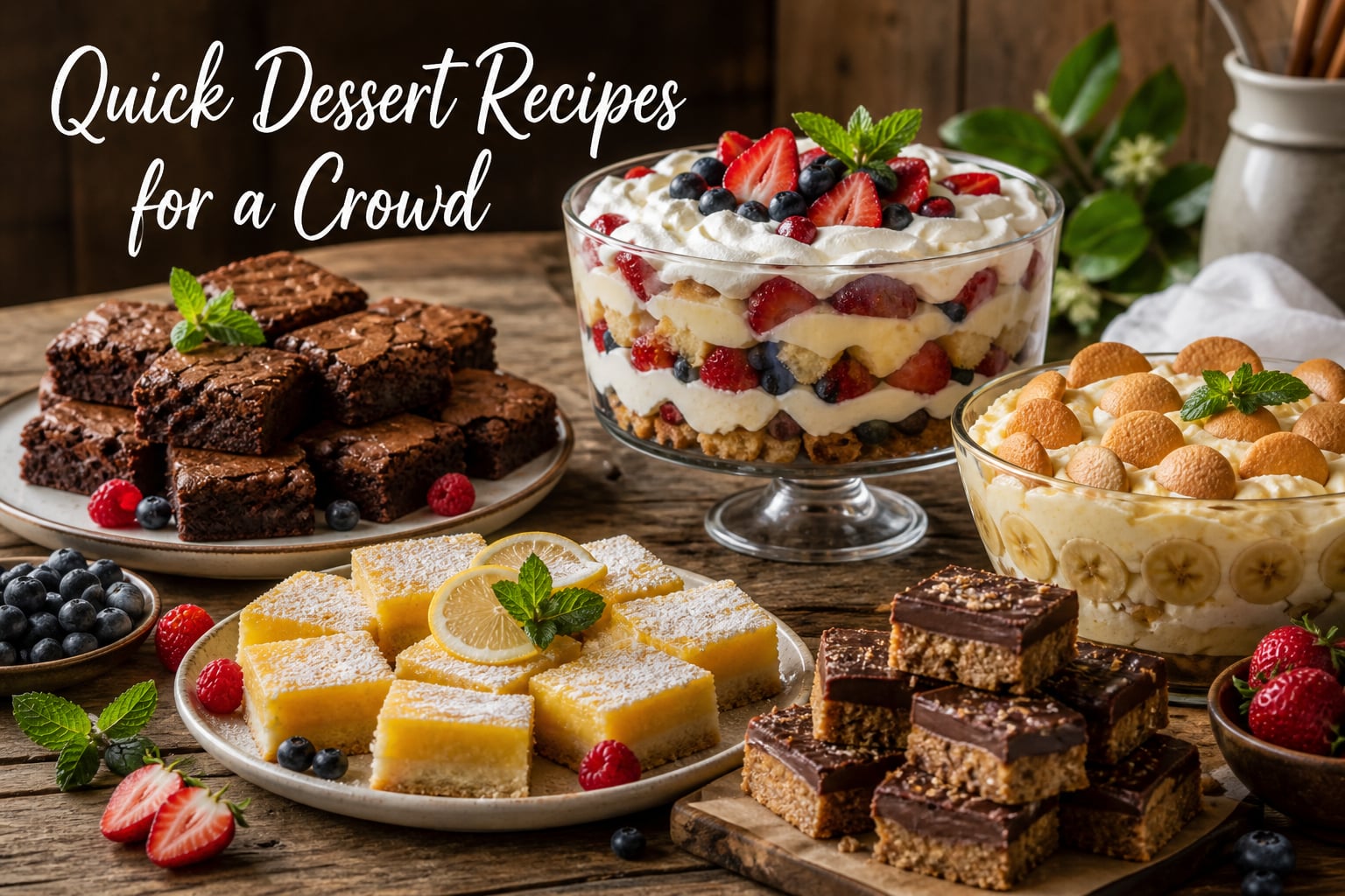 Quick Dessert Recipes for a Crowd