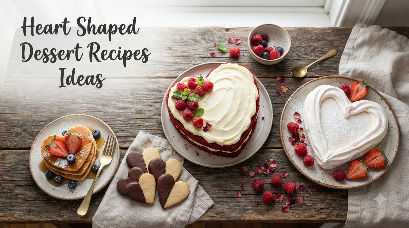 Heart Shaped Dessert Recipes Ideas
