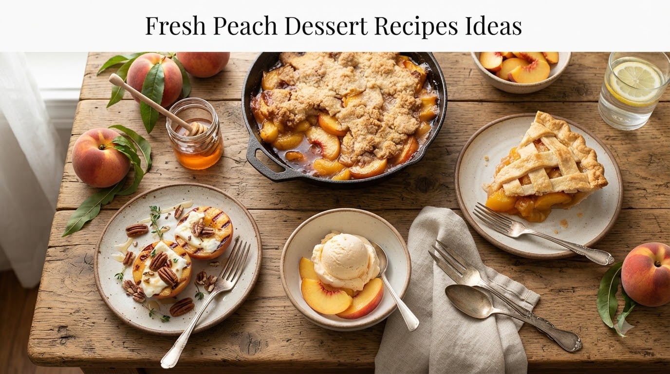 Fresh Peach Dessert Recipes Ideas