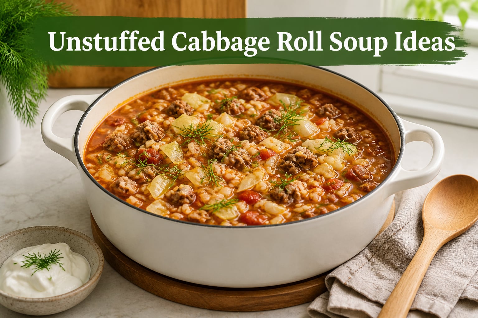 Unstuffed Cabbage Roll Soup Ideas