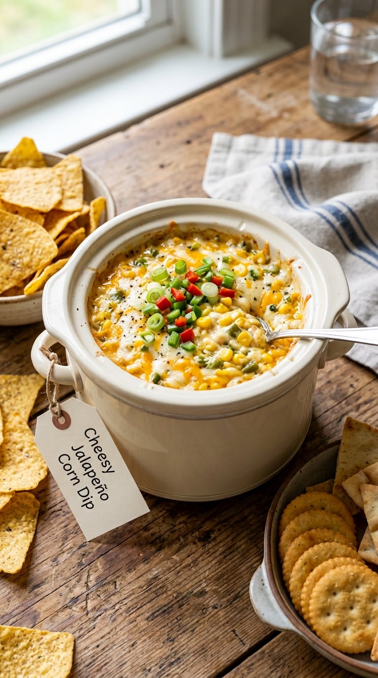 Cheesy Jalapeño Corn Dip
