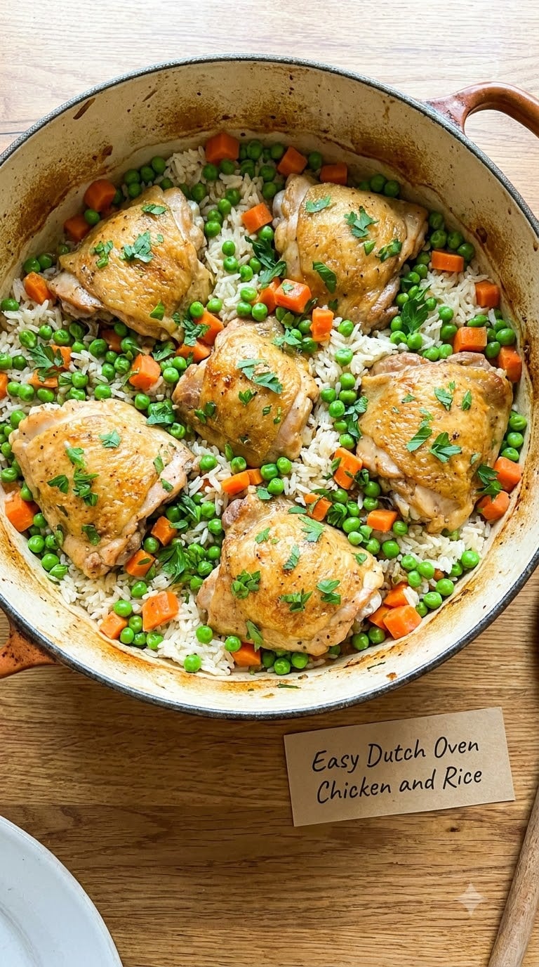 Easy Dutch Oven Chicken and Rice