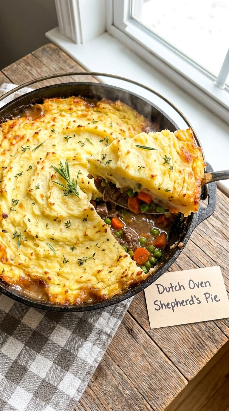 Dutch Oven Shepherd's Pie
