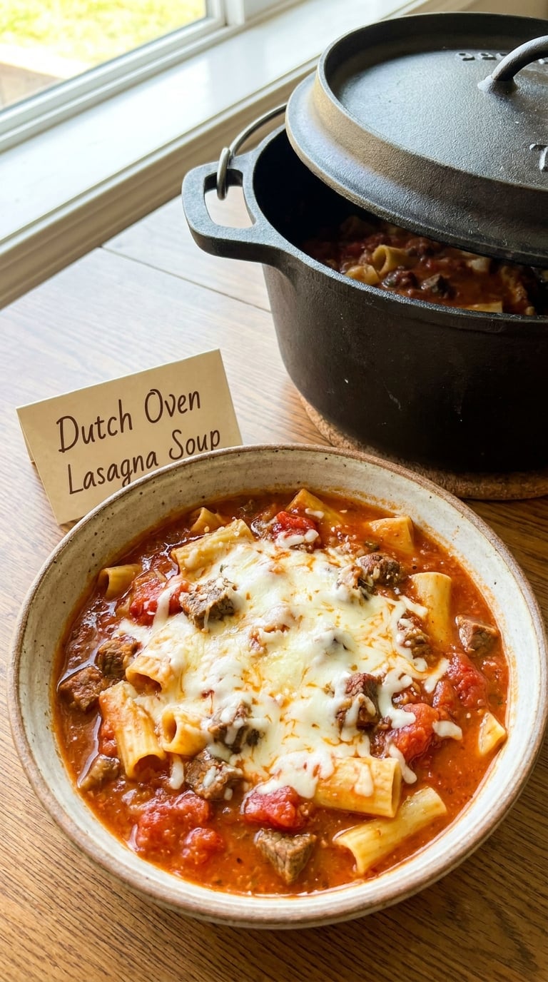 Dutch Oven Lasagna Soup