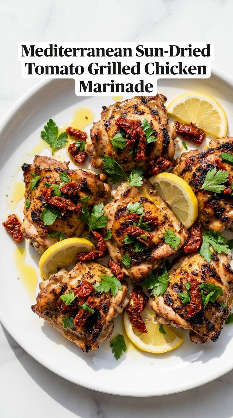 Mediterranean Sun-Dried Tomato Grilled Chicken Marinade