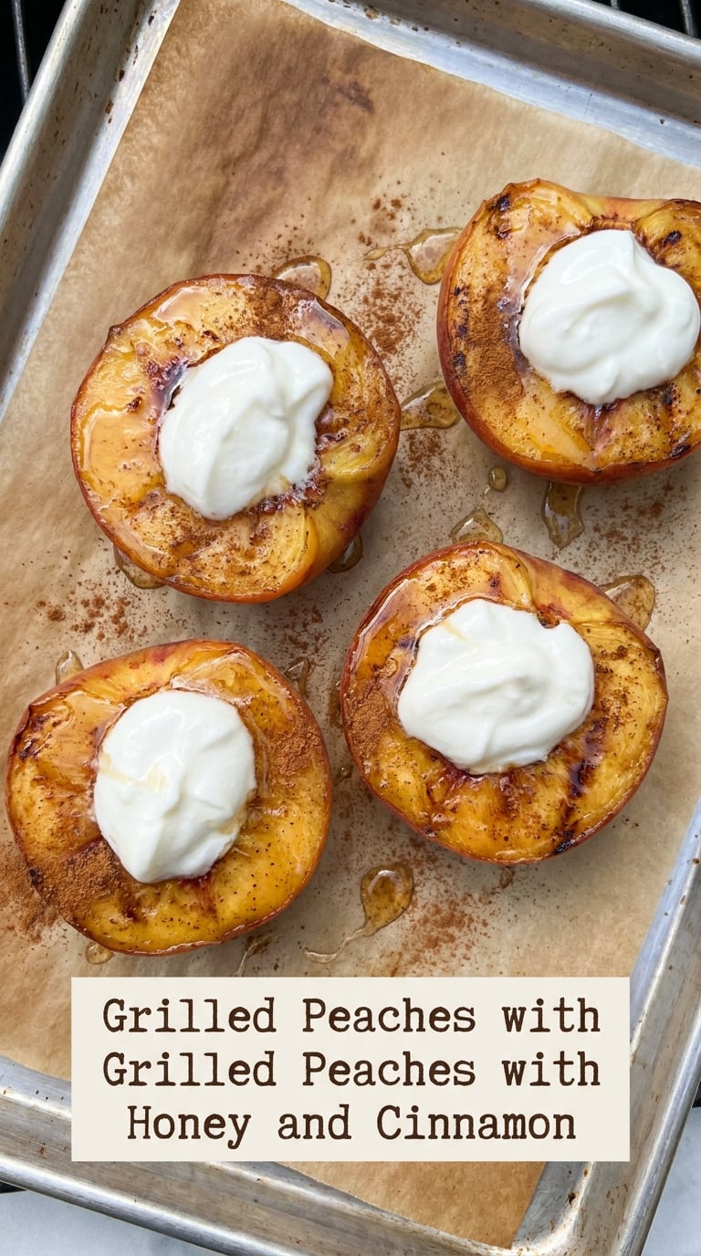 Grilled Peaches with Honey and Cinnamon