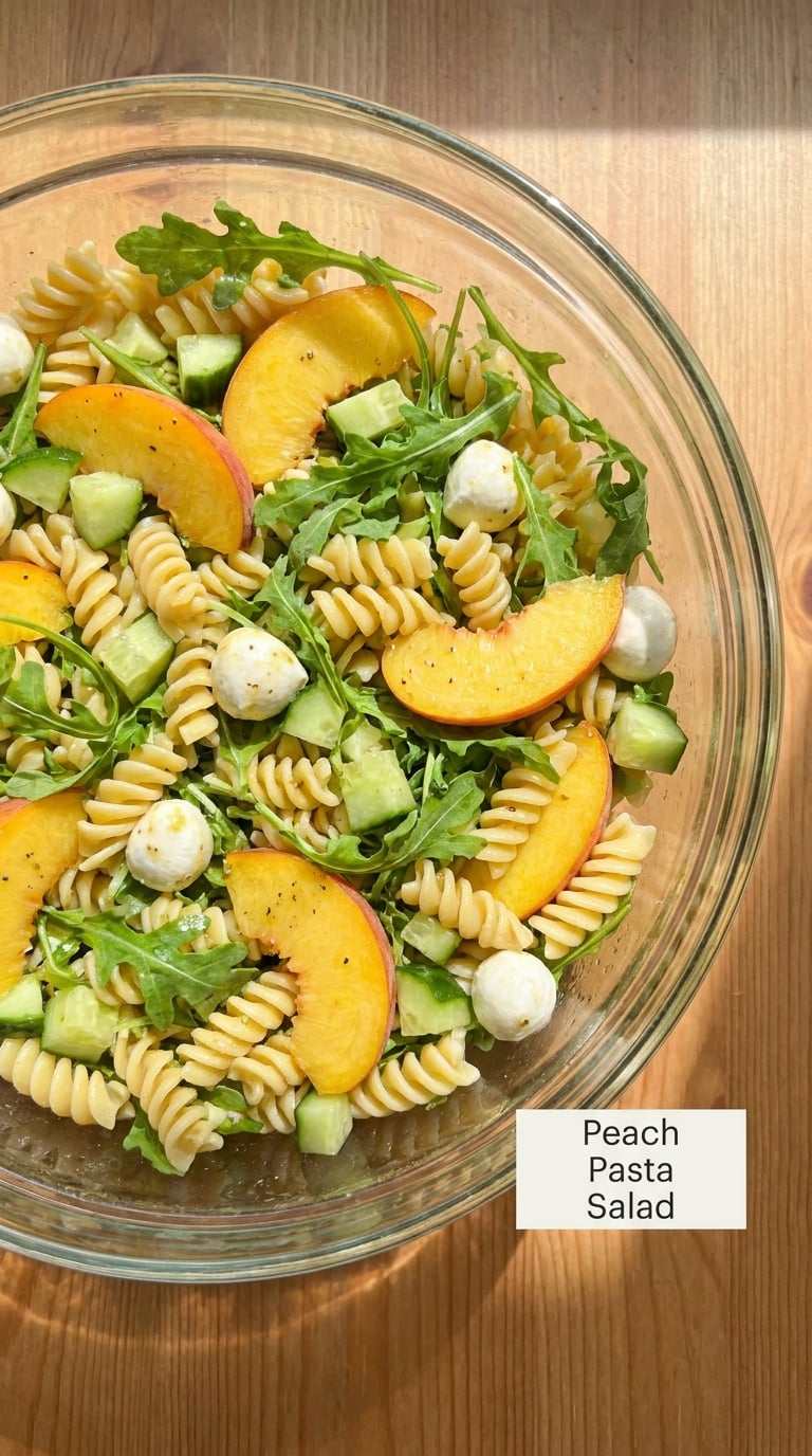 Peach Pasta Salad
