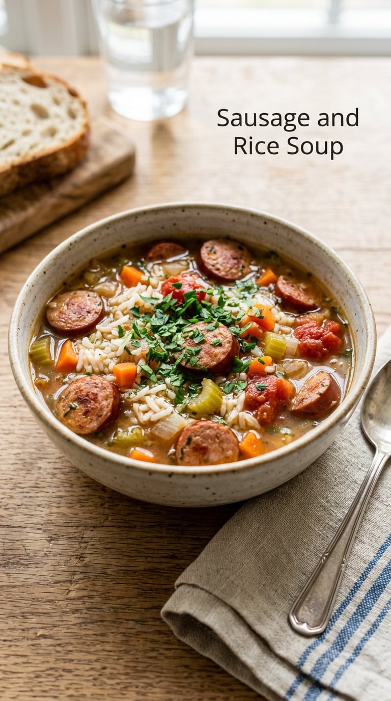 Sausage and Rice Soup
