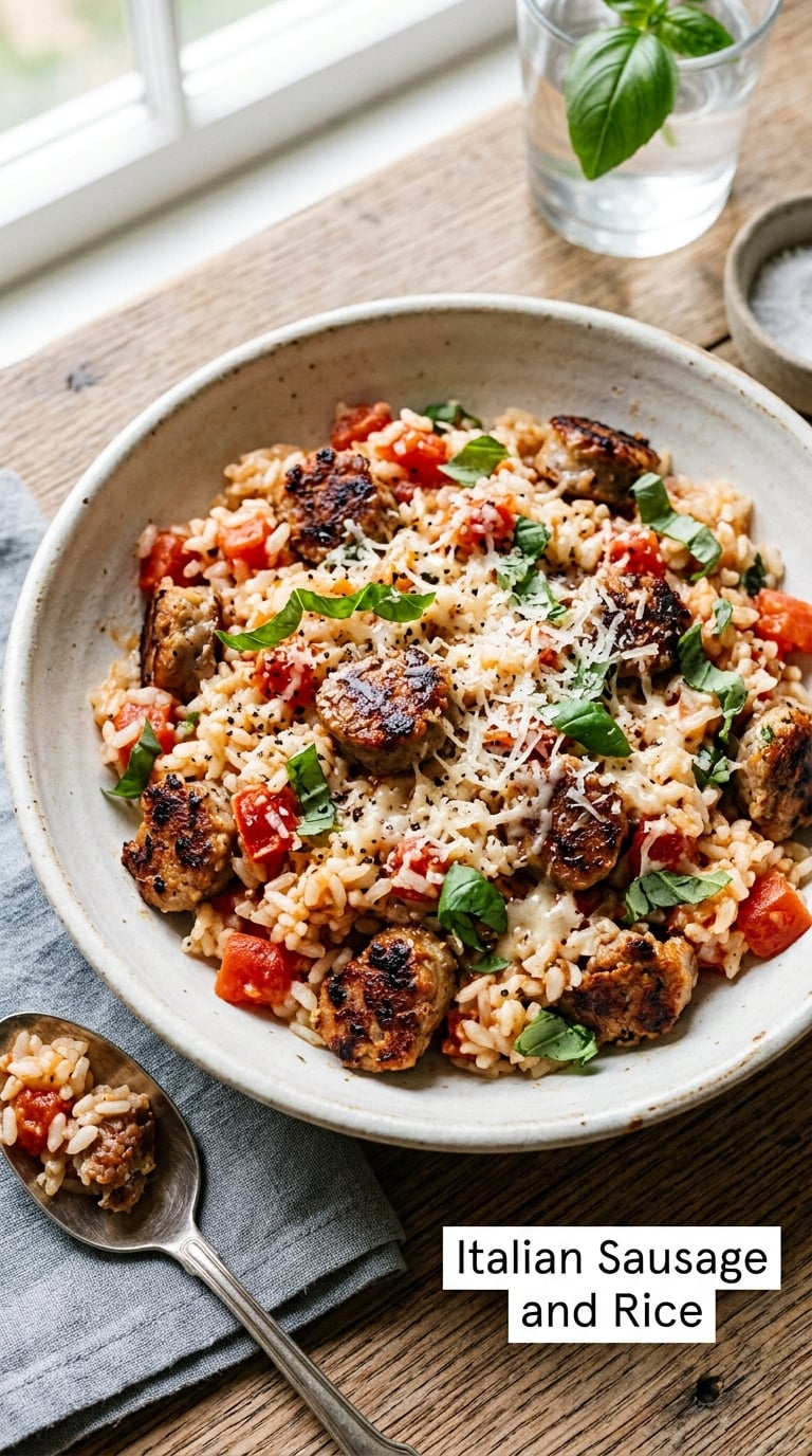 Italian Sausage and Rice