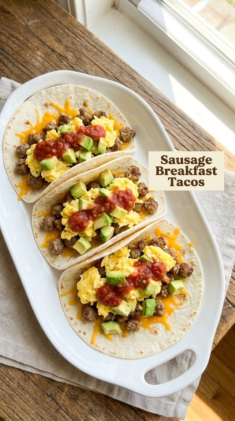 Sausage Breakfast Tacos